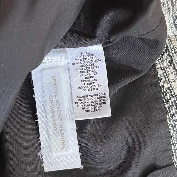 LOFT Black & White Mini Skirt - Picture 6 of 6